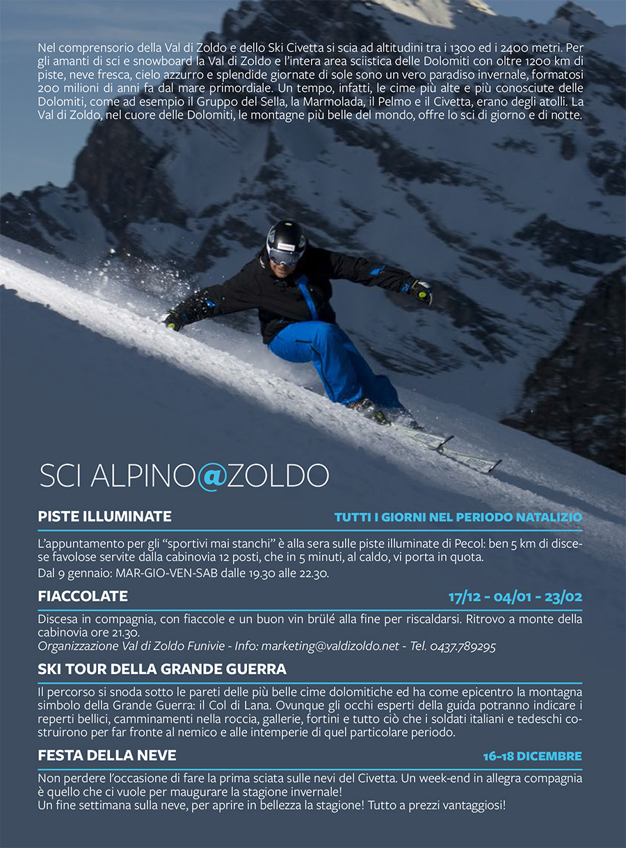 sci alpino zoldo inverno 2016